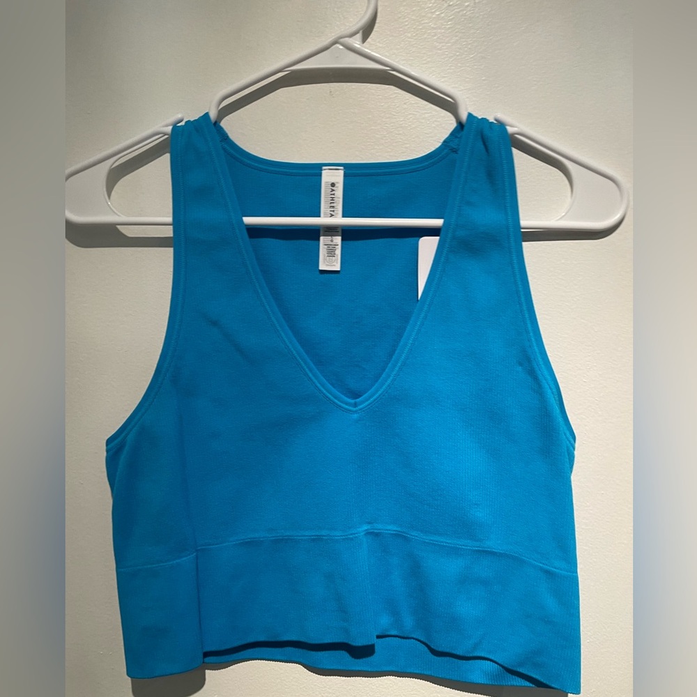 Athleta Aurora Crop Rib Tank Top